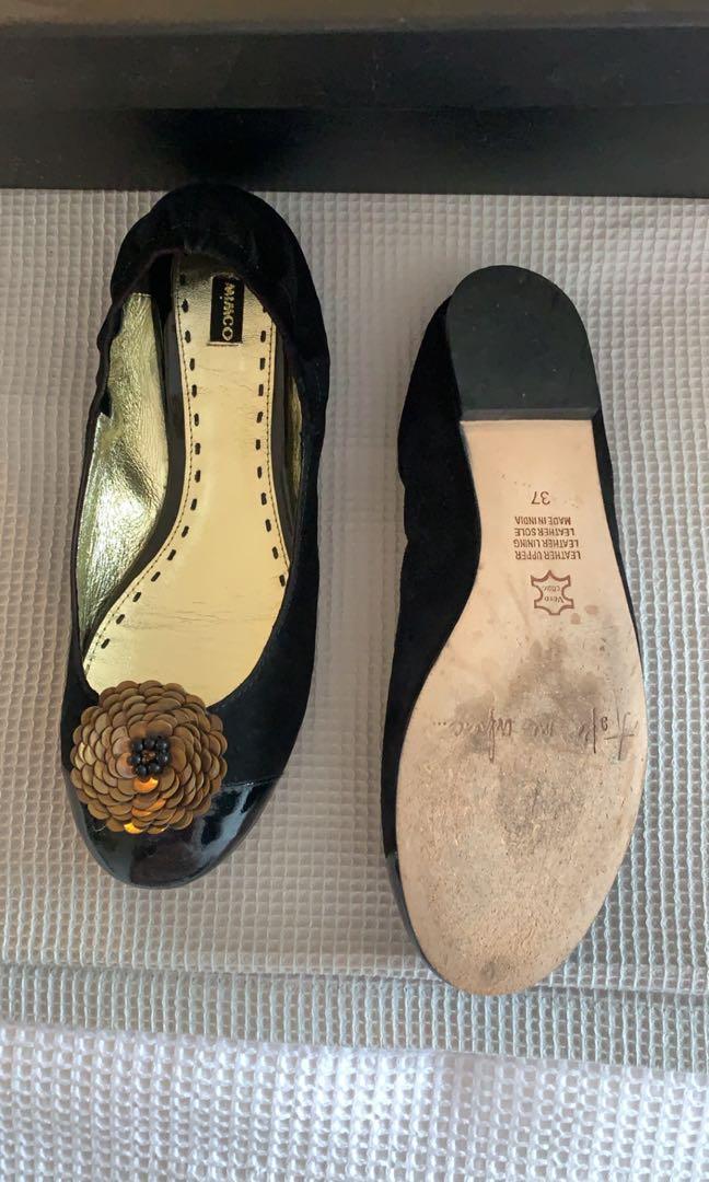 Mimco crooner ballet black flats Women s Fashion Shoes on Carousell