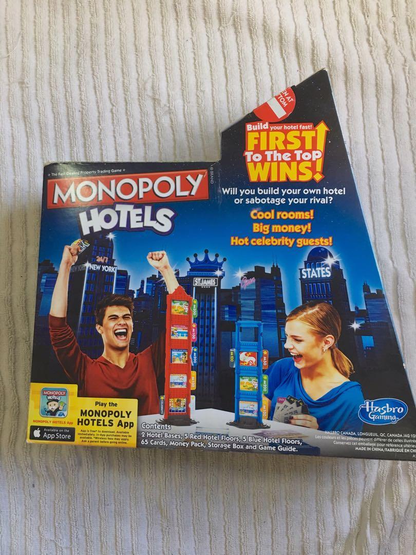 Monopoly hotels (Category: Board Games & Puzzles) located in Angeles City. Submitted by gogo.sparkle (Listing ID 1025627088, Image 2). Description: Orig price 2500 opened but not used nakaplastic pa sa loob.