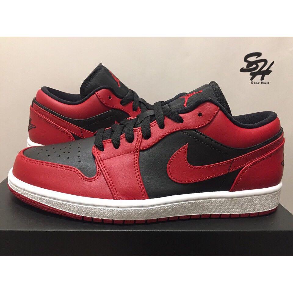 AIR JORDAN 1 LOW VARSITY RED 反轉黑紅 低筒 553558-606