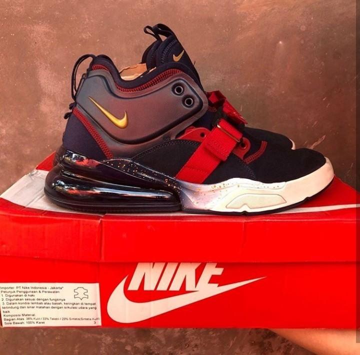 Nike Air Force 270 Obsidian Original bkn Air Jordan Fesyen Pria Sepatu Sneakers di Carousell