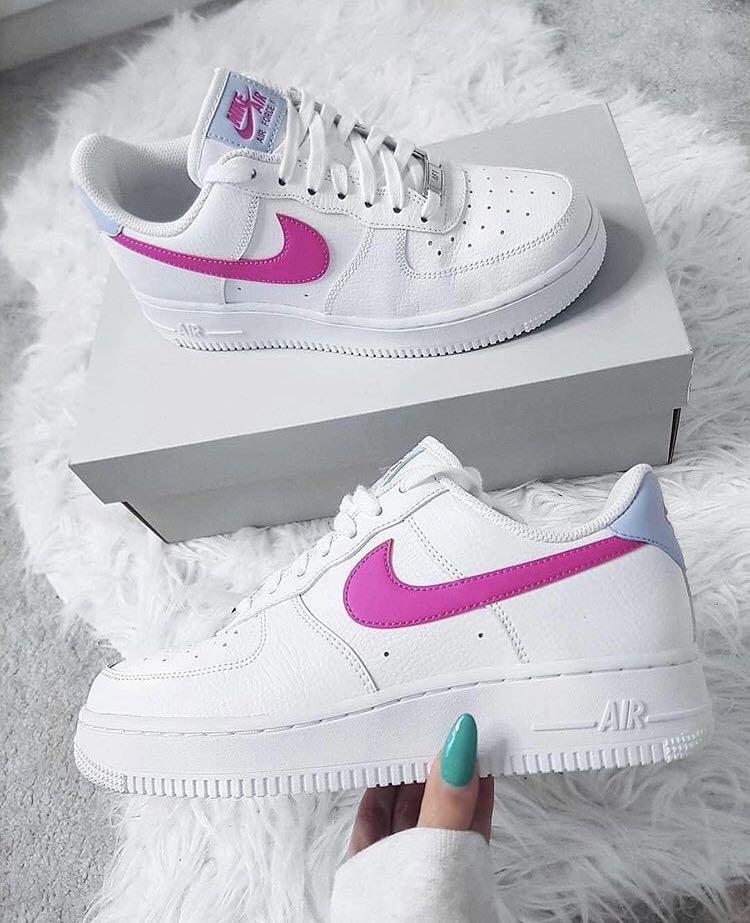 air force 1 white fire pink