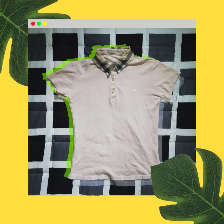 pink burberry shirt womens