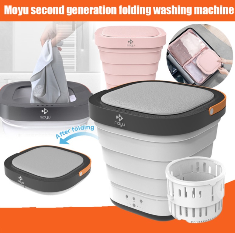Portable Mini Folding Washing Machine with Dryer, TV & Home Appliances ...