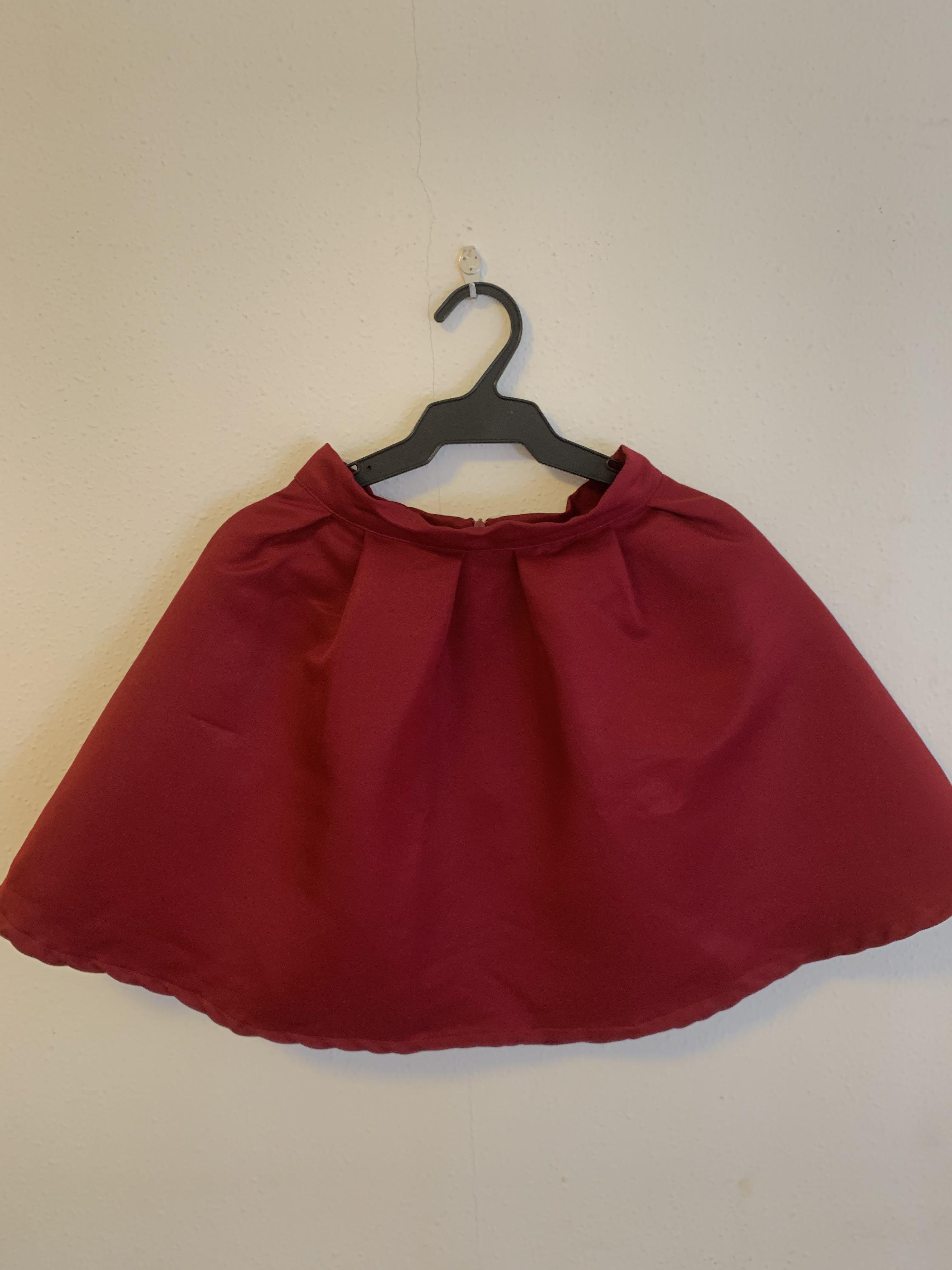 Red Balloon Skirt, Women's Fashion 