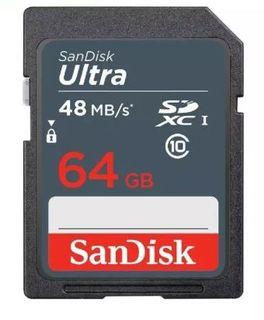 SanDisk Ultra SDXC Card SDSDUNB UHS-1 48MB/s 64GB