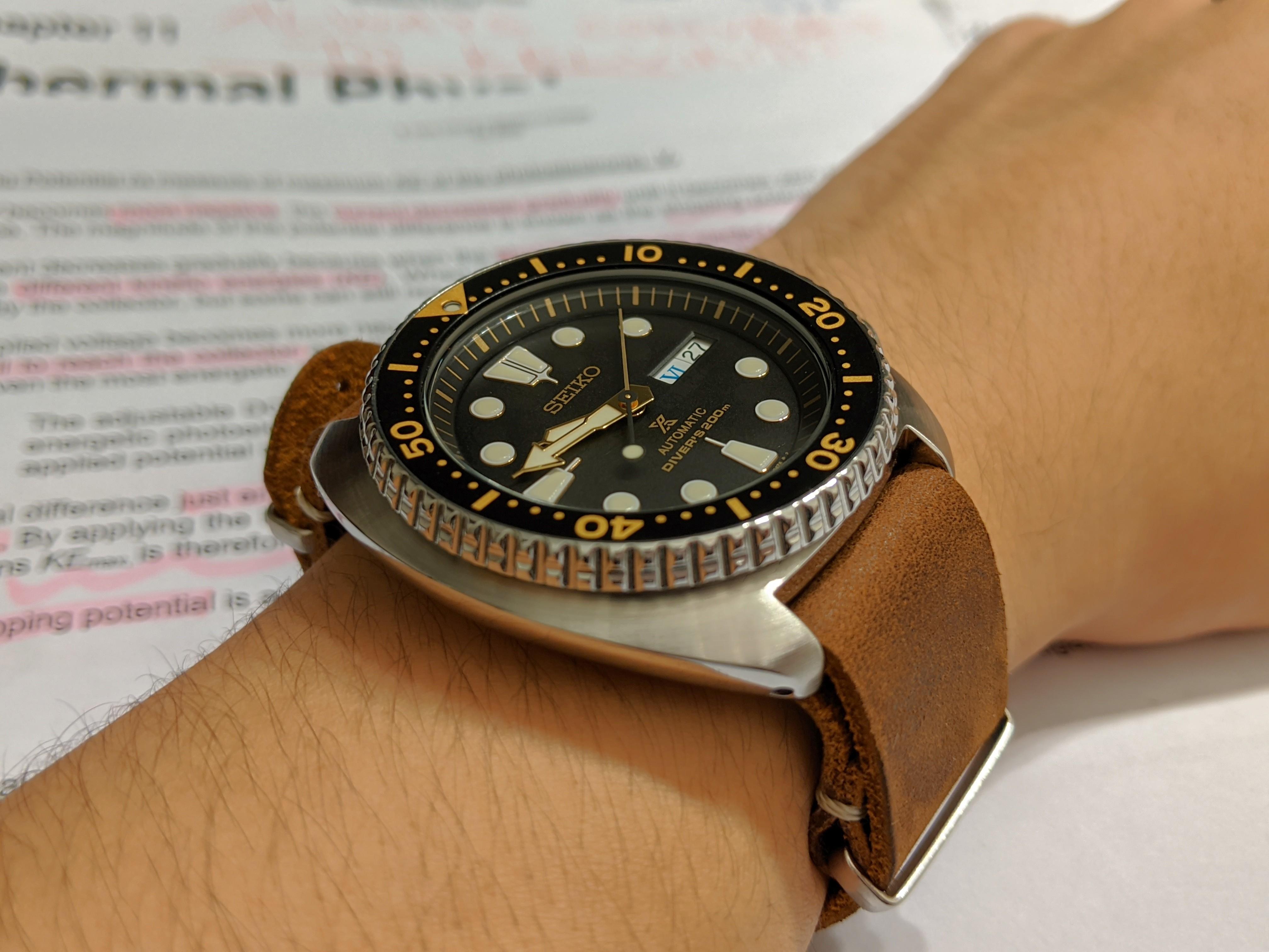Seiko Golden Turtle SRP775K1 with shark mesh bracelet, Luxury