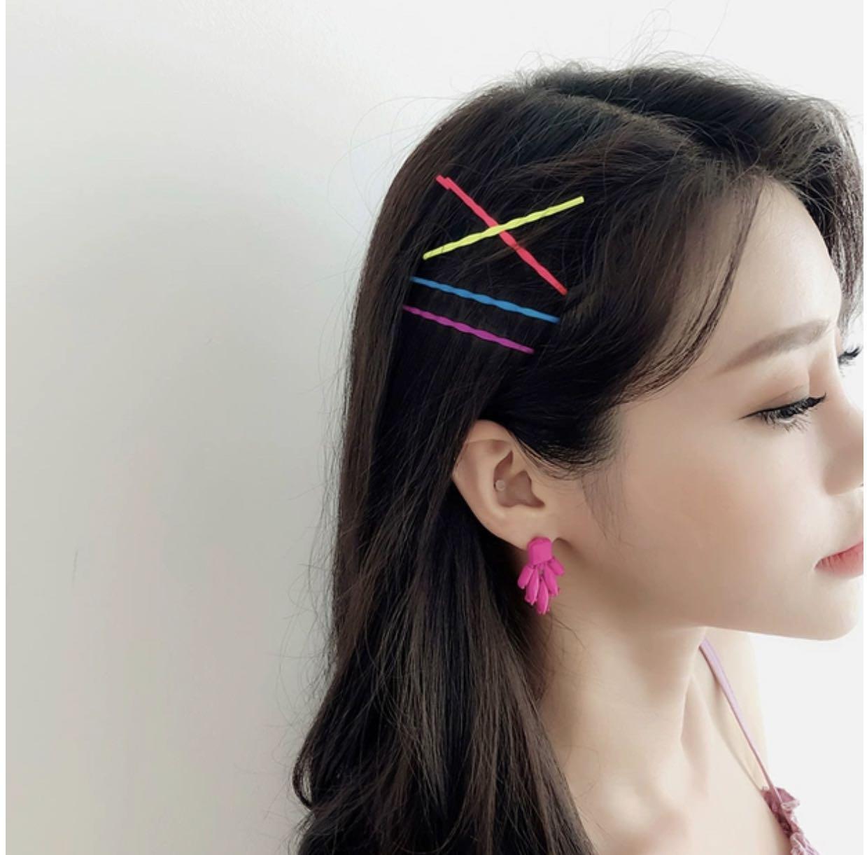 Buy Belicia Colored Hair Bobby Pins  100 Count Hair Clips  Hair Pins for  Kids Girls and Women Great for All Types 216 Inches Multicolor  Online at Low Prices in India  Amazonin