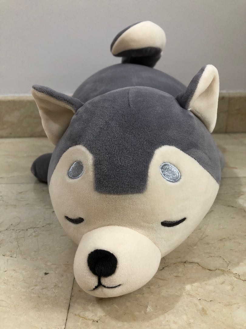 Miniso Sleeping Husky Soft Toy Hobbies Toys Toys Games on