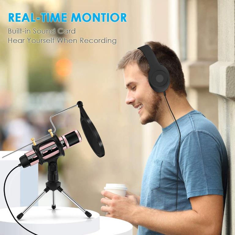 Studio Microphone, ZealSound Condenser Recording & Broadcasting