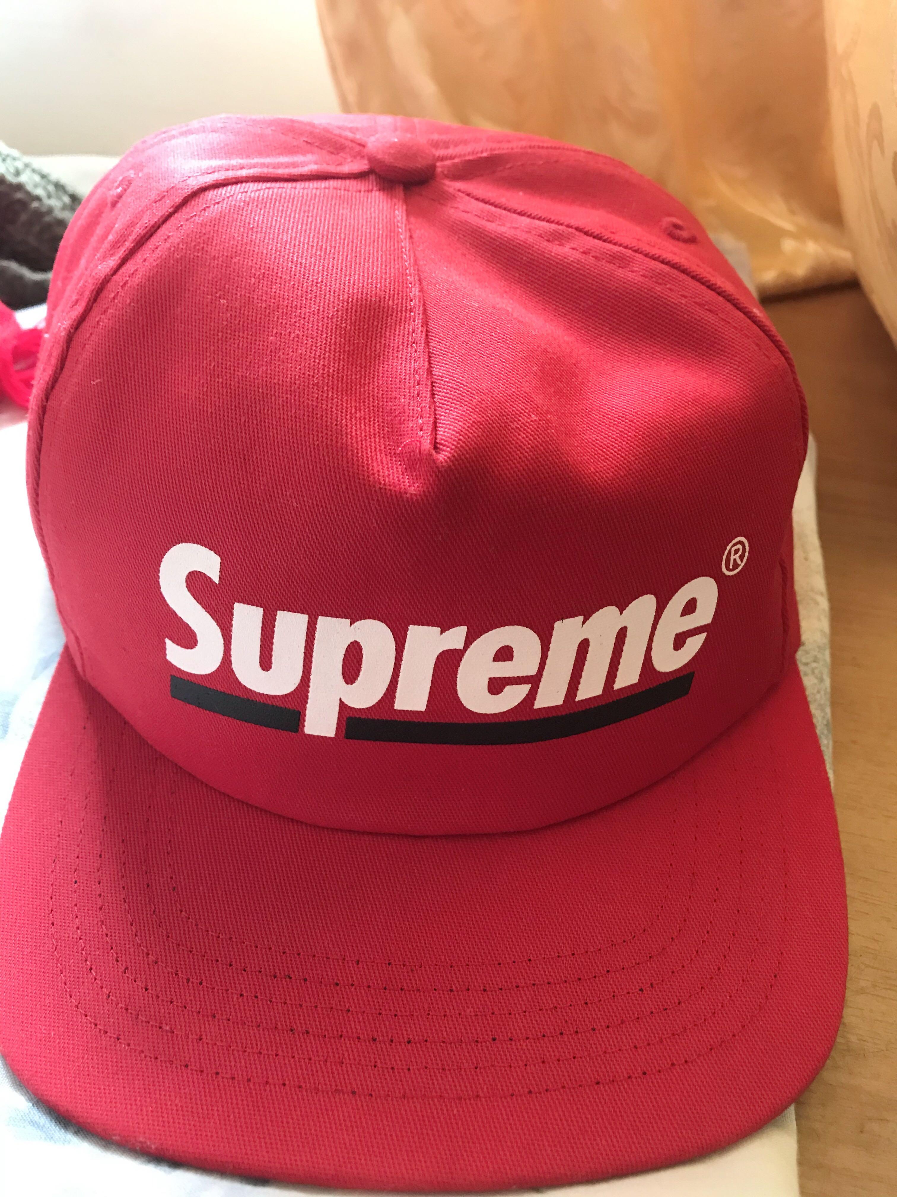 supreme snapback red