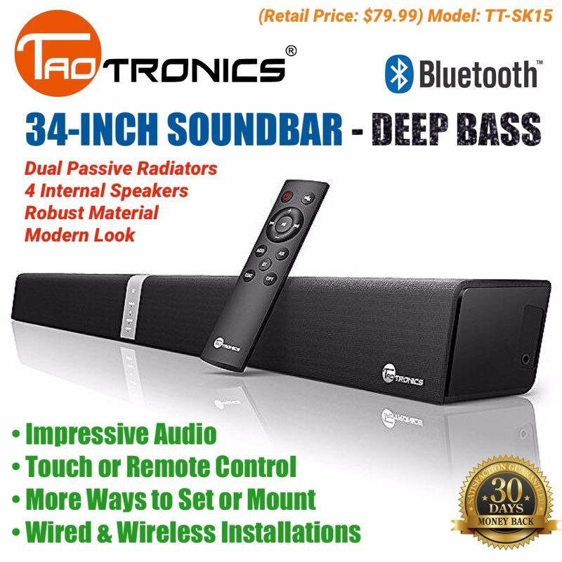 taotronics sound bar tt-sk15