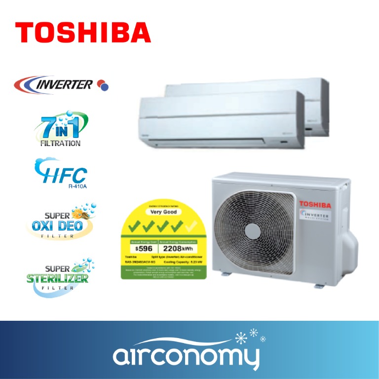 Toshiba Airconditioner System 2 Inverter [4 TICKS] [INSTALLATION