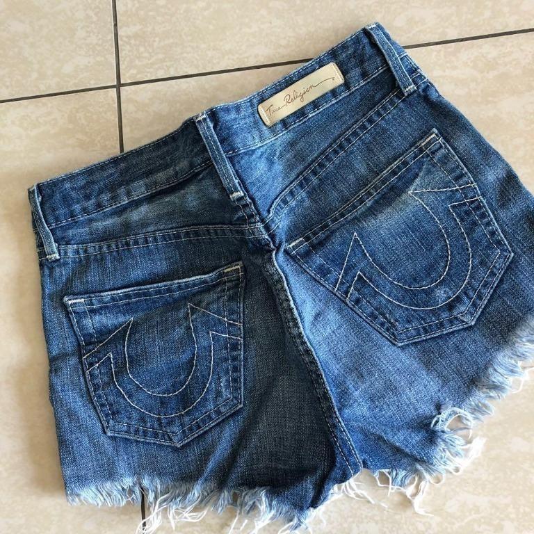 true religion jean shorts womens