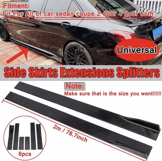 Universal Car Side Skirt, Car Accessories, Accessories on Carousell