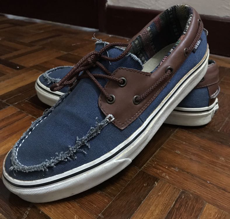 Vans zapato del barco bleu marine on sale