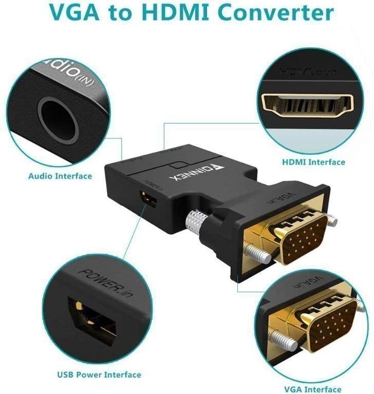 conector monitor vga a hdmi