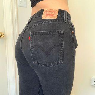 Vintage Levi High Waisted Jeans Black Vintage Levi High Waisted Jeans Black