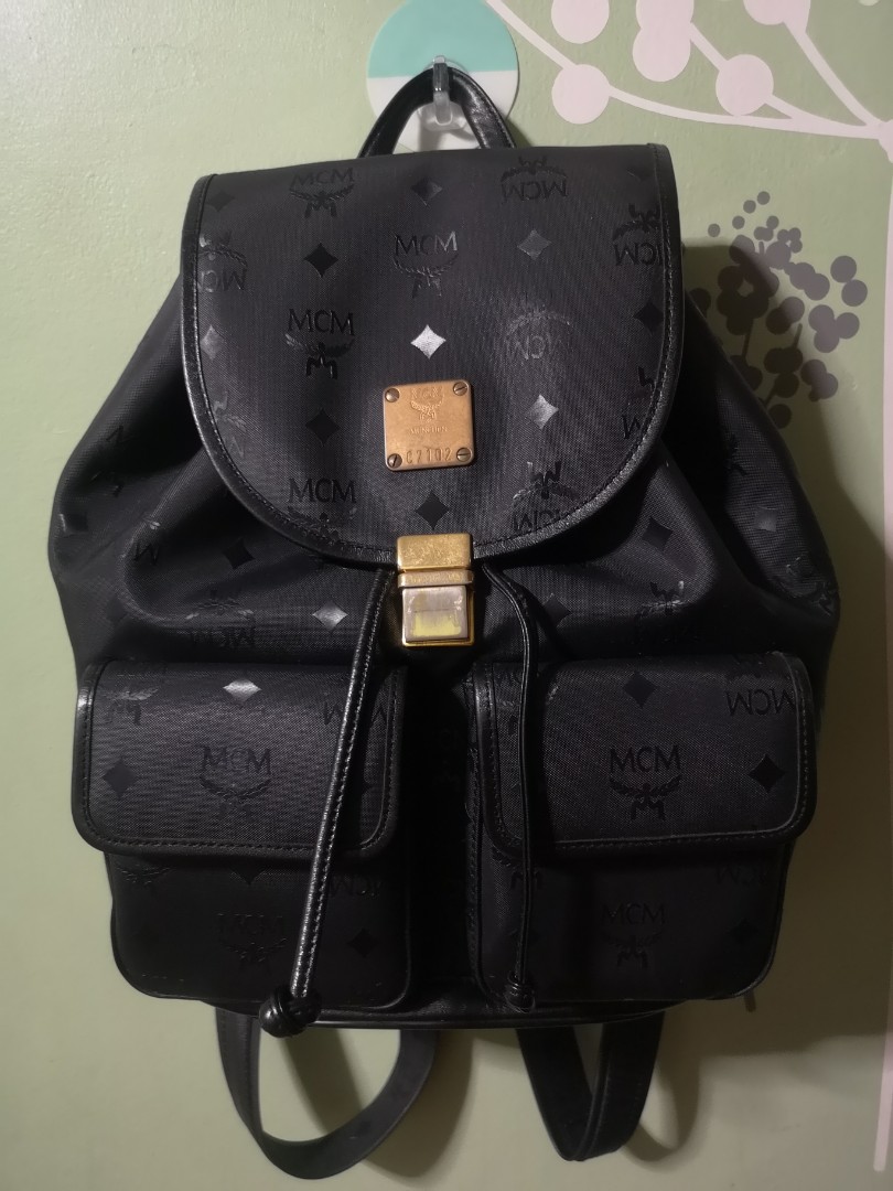 Mcm canvas backpack 2025