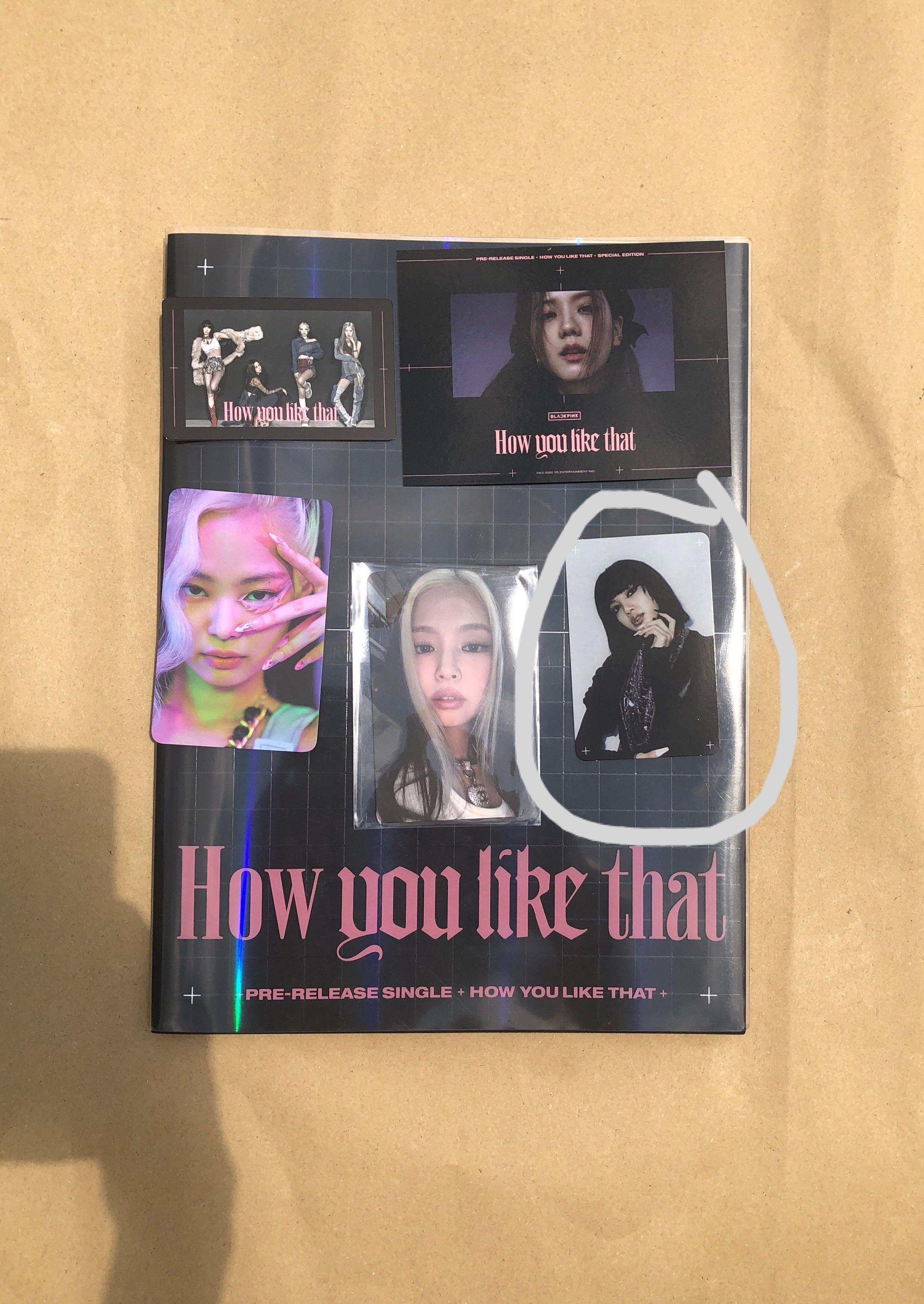 Wts Blackpink How You Like That Lisa Photocard And Jisoo Postcard K Wave On Carousell