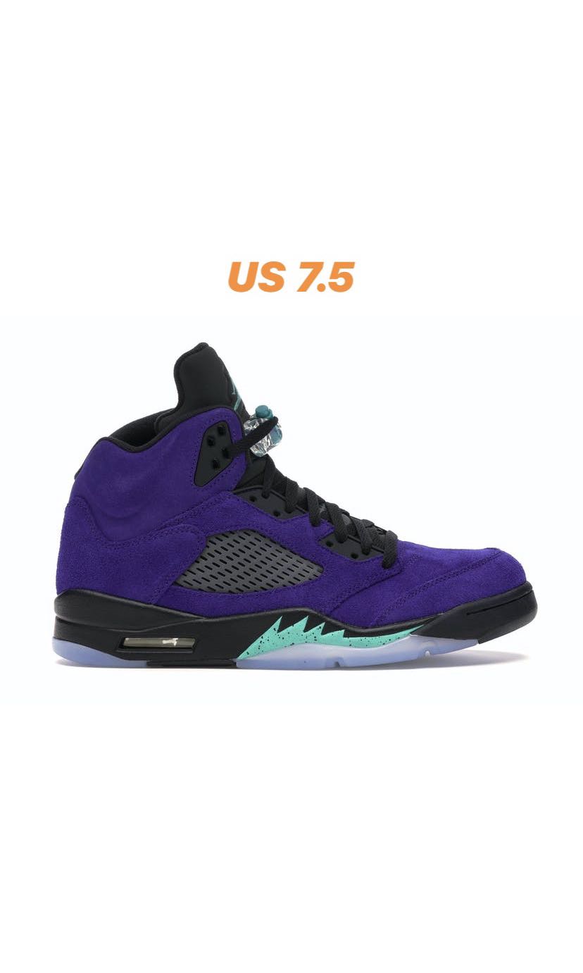 WTS Jordan Retro 5 (Alt Grape Ice 