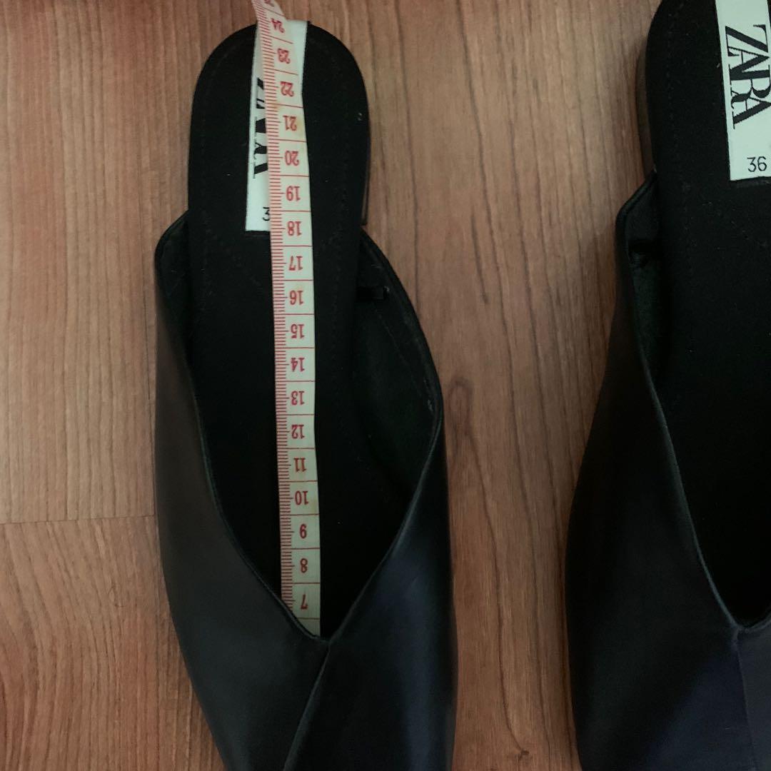 zara leather mules
