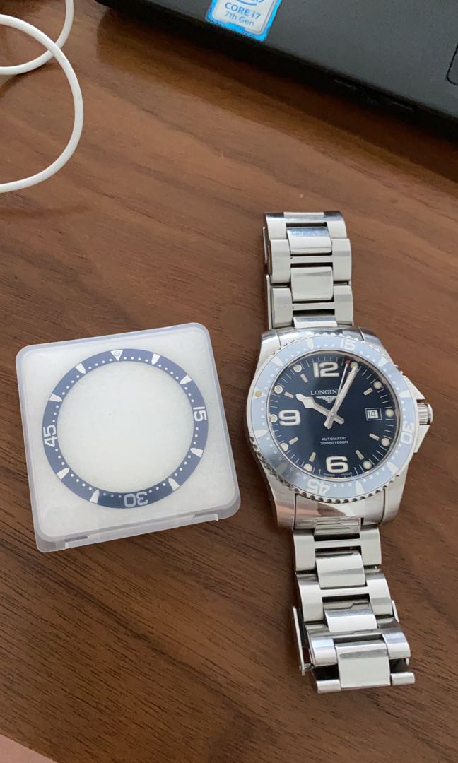 Longines hydroconquest bezel insert sales