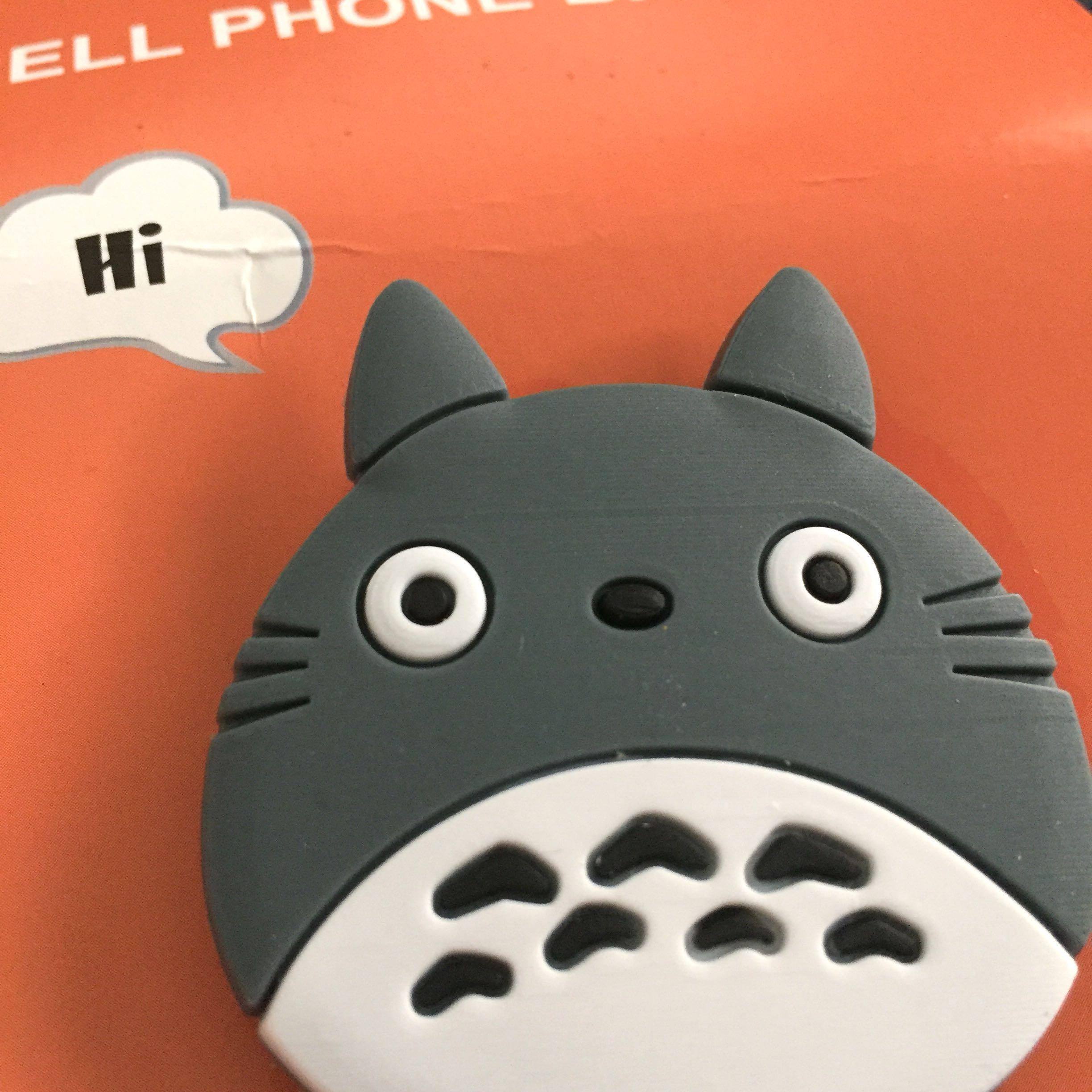 3D cartoon totoro popsocket pop socket phone, Mobile Phones & Gadgets,  Mobile & Gadget Accessories, Cases & Sleeves on Carousell