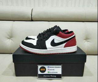 harga air jordan 1 low black toe