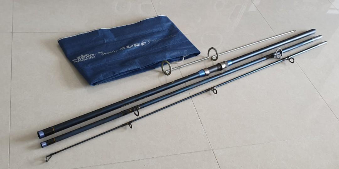 14ft/15ft Italy ALCEDO Surf Cast Fishing Rod, Sports Equipment, Fishing on  Carousell