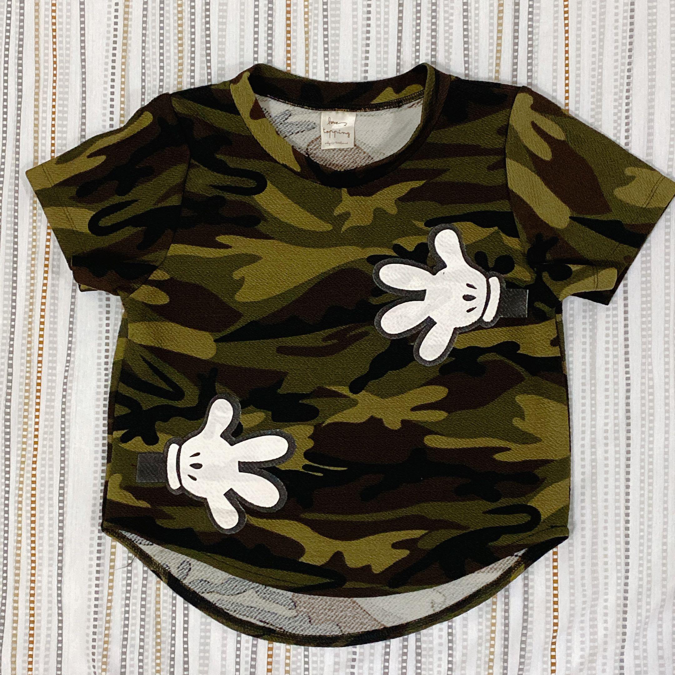 army print crop top