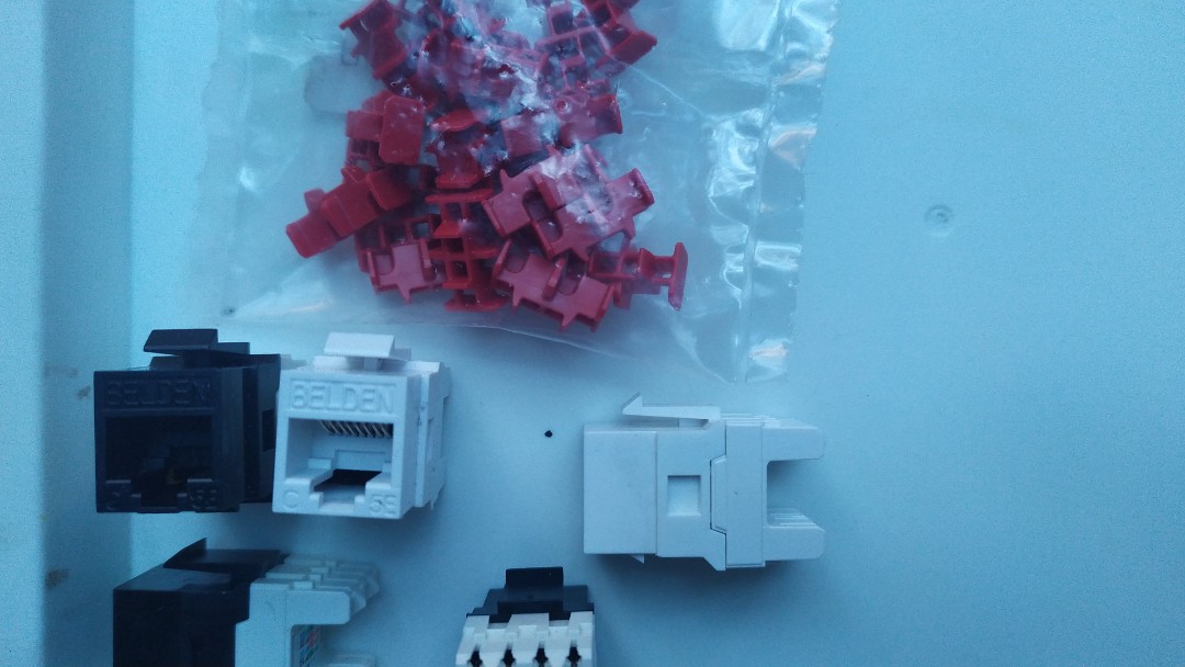 Belden Cat5e I/O Keystone Jack (Black & White) AX1010310 AX101309