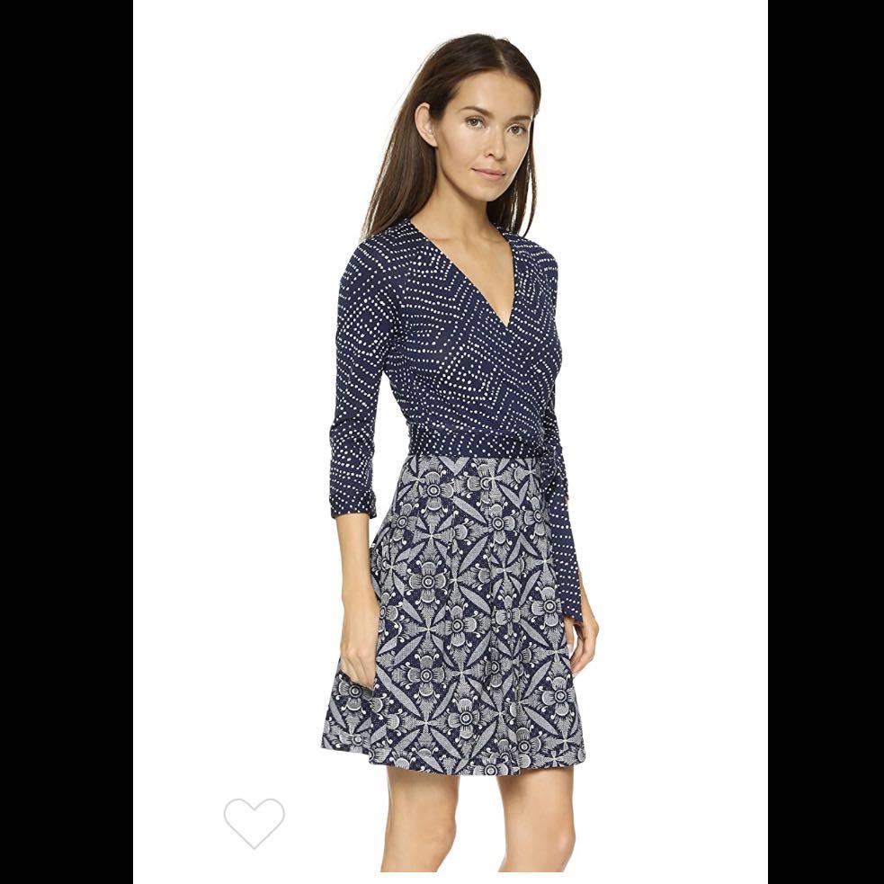 dvf jewel wrap dress