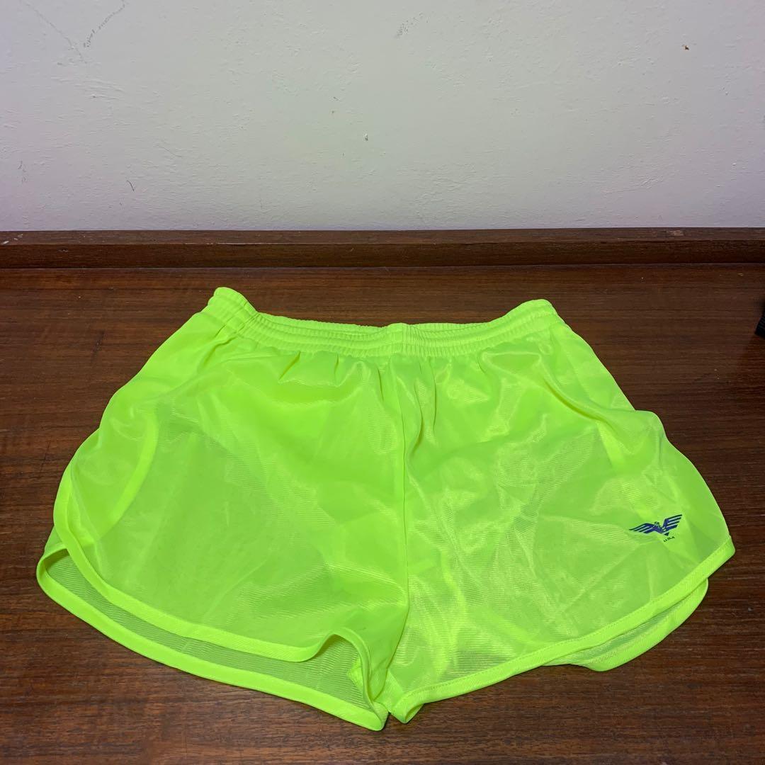 Neon yellow athletic shorts hotsell