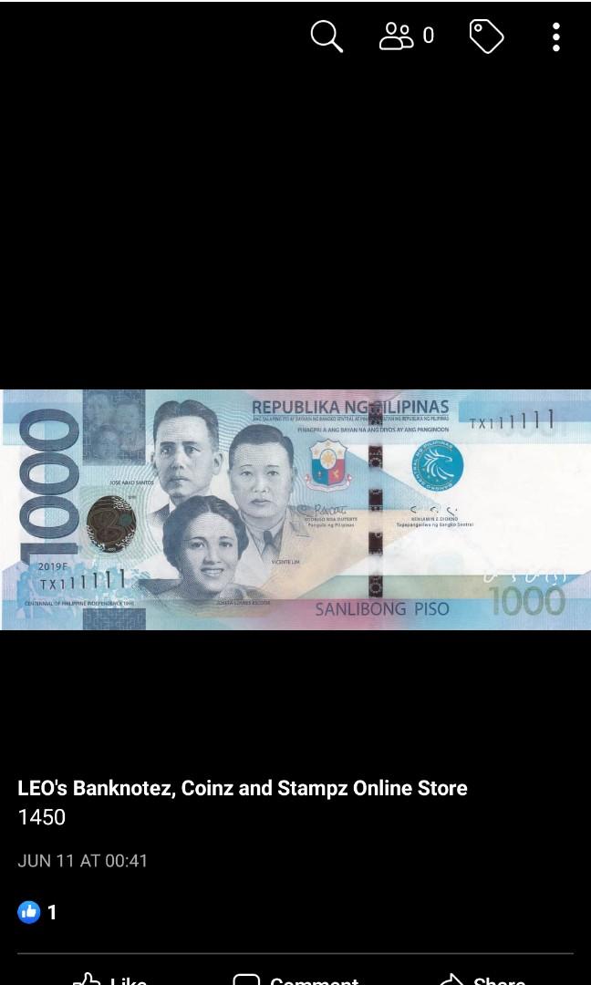 Buying solid serial number notes and error bank notes, Hobbies & Toys ...