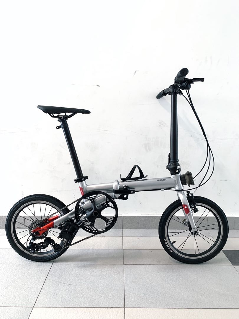 camp hazy folding bike