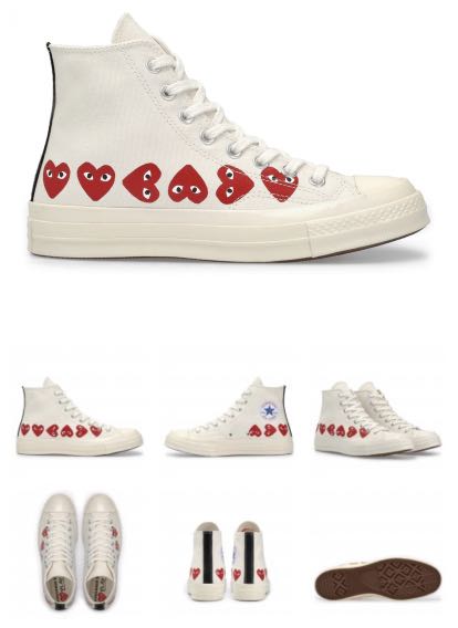 cdg play converse multi heart