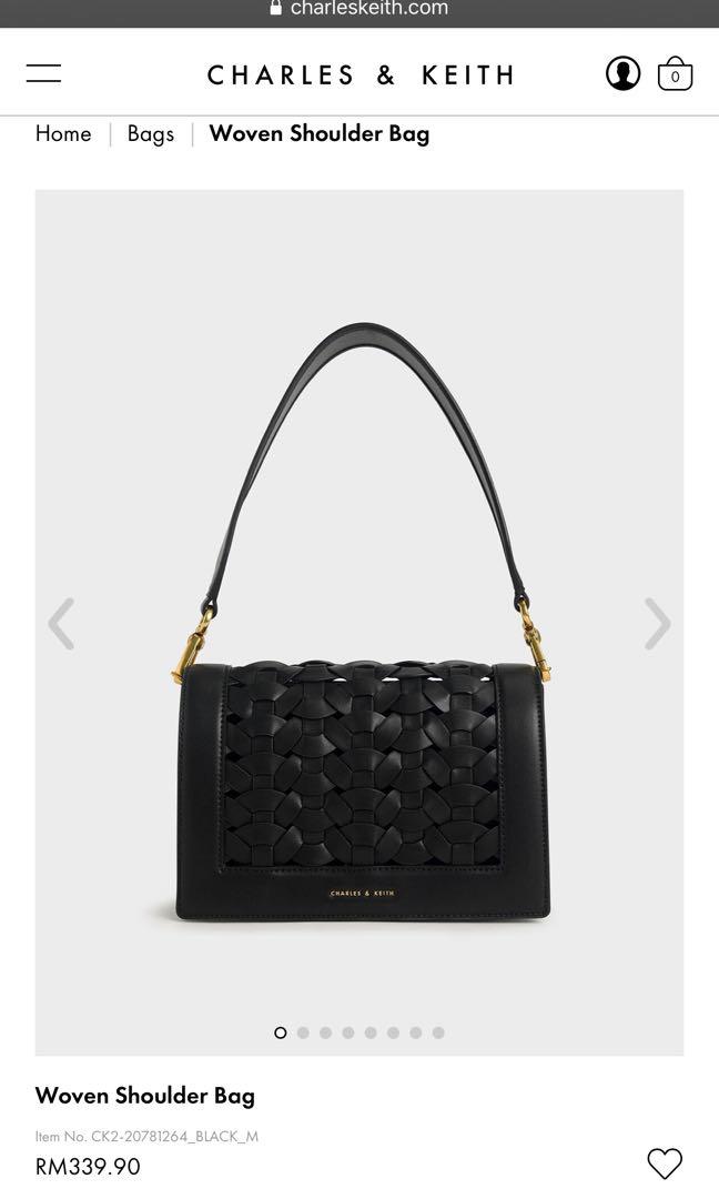 Charles and keith woven shoulder bag clearance