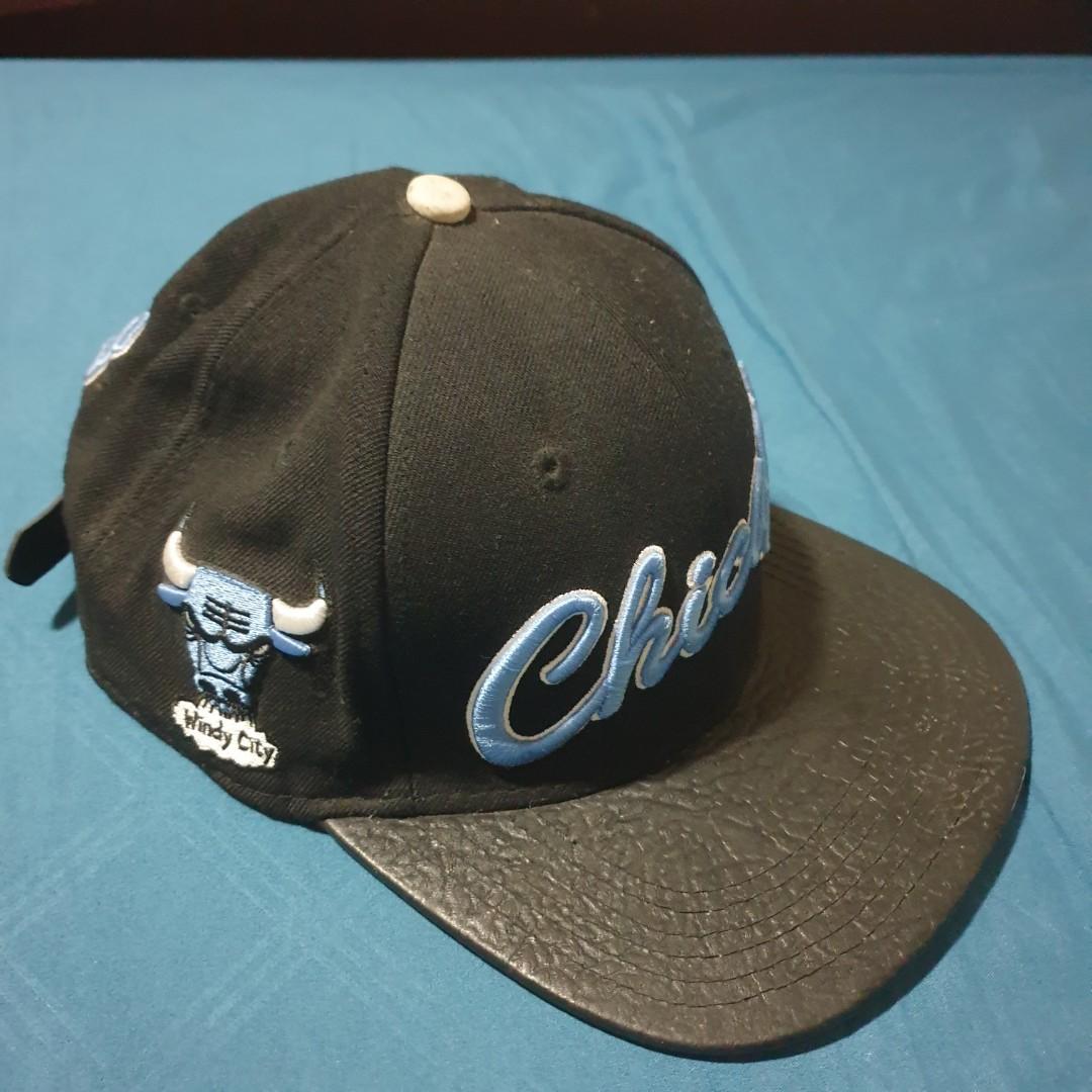 Chicago Bulls Vintage leather cap (Category: Caps & Hats) located in Manila. Submitted by lowrenzo (Listing ID 1032051824, Image 2). Description: vintage chicago bulls cap with leather bill.