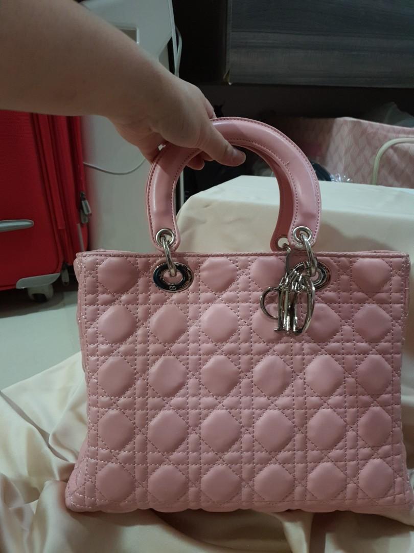 christian dior pink bag