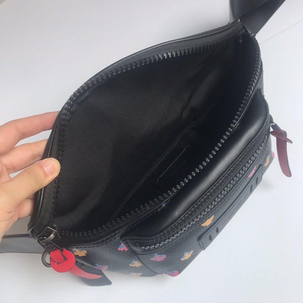 Coach 72920 Terrain Belt Bag With Allover Atari Print Men s