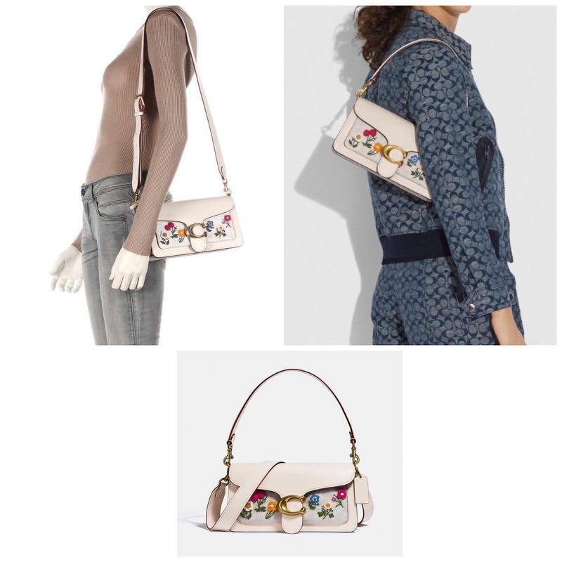 Coach Tabby Shoulder Bag 26 in Signature Canvas with Floral