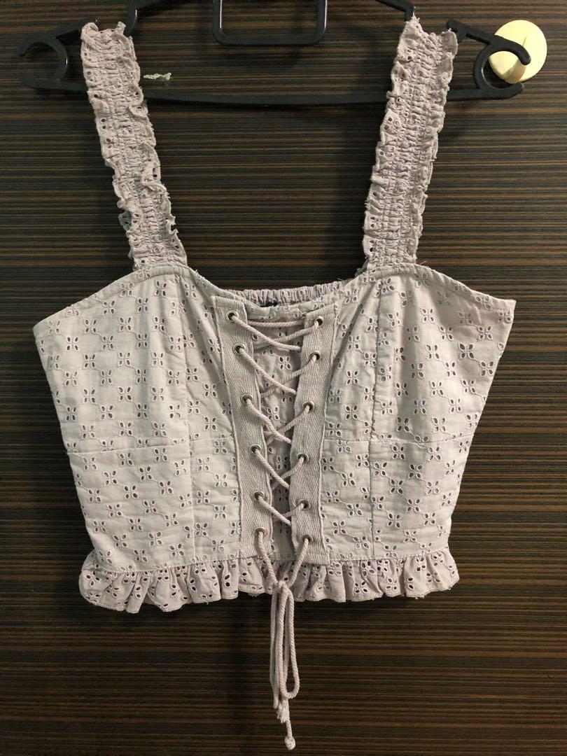 Cotton on - Lilac corset top, Women's