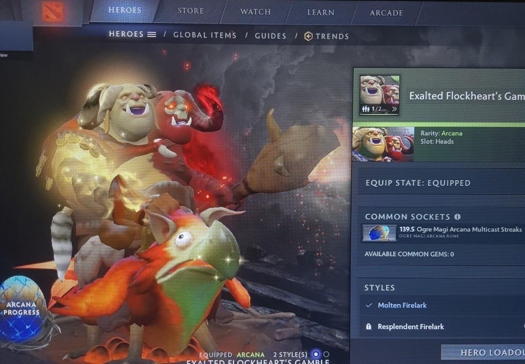 Dota 2 Ogre Magi Arcana, Video Gaming, Gaming Accessories, Game Gift Cards  & Accounts On Carousell