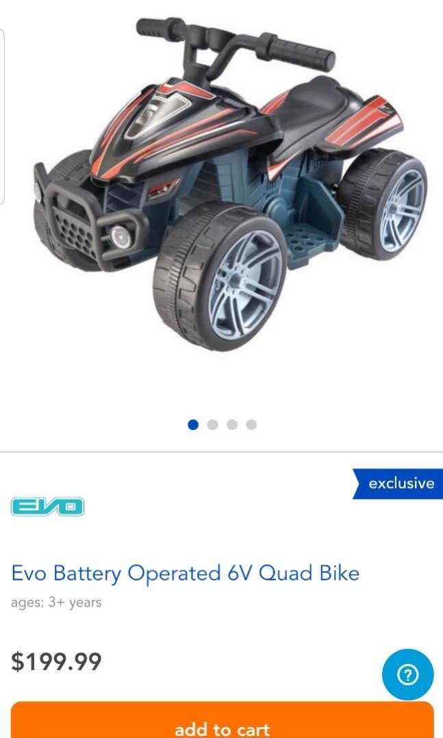 Evo battery operated quad bike clearance