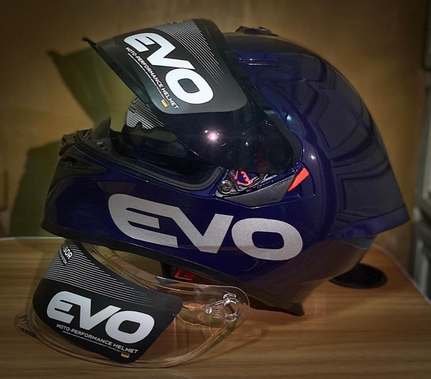 EVO Helmets, Motorbikes, Motorbike Parts & Accessories, Helmets and other Riding Gears on Carousell