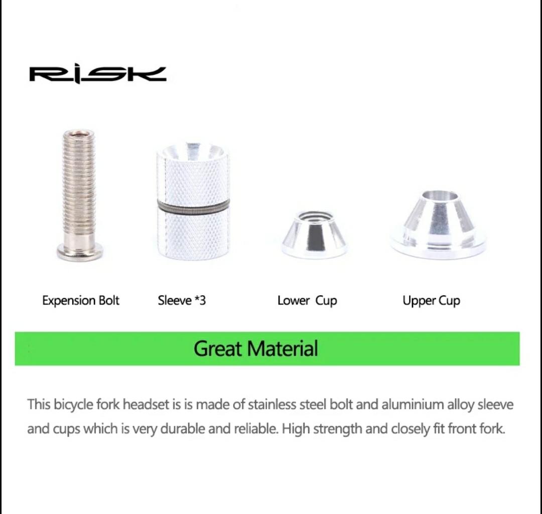 Plug Expansion Bolt Bike Fork Steerer 11/8" (28.6mm