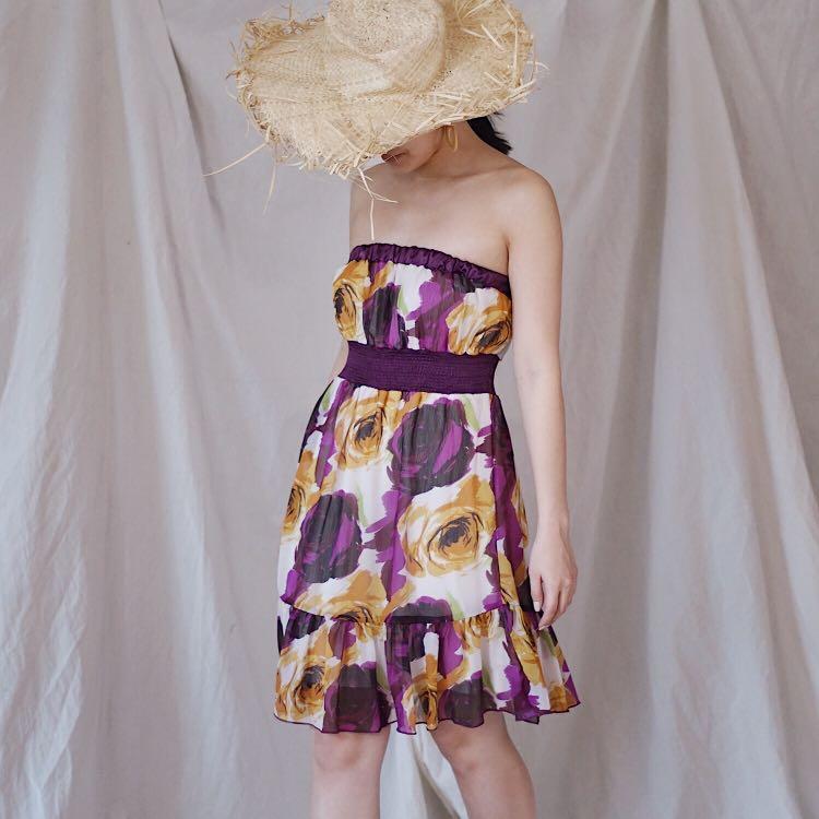 Floral cocktail dress clearance