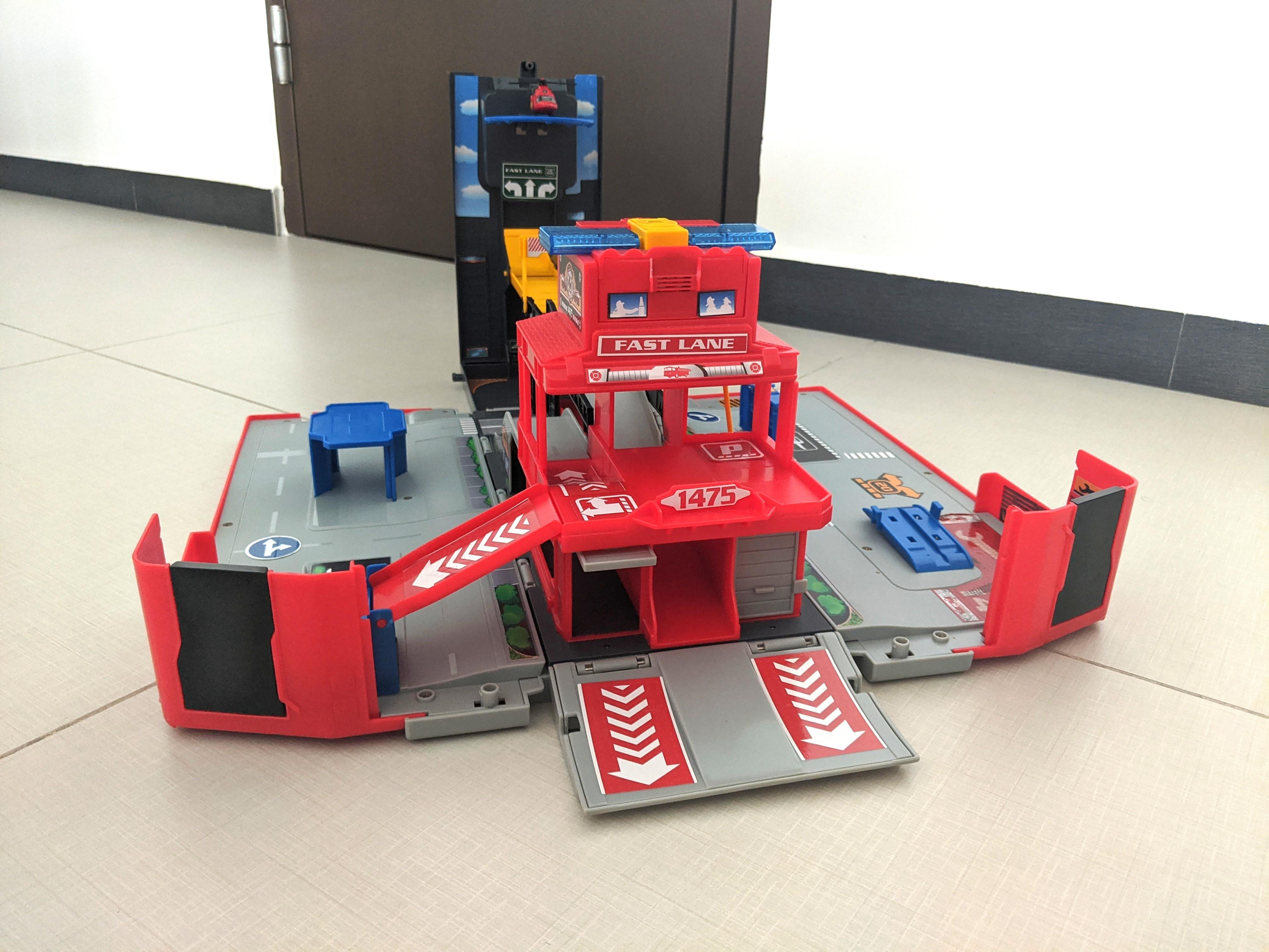 fast lane fire city playset