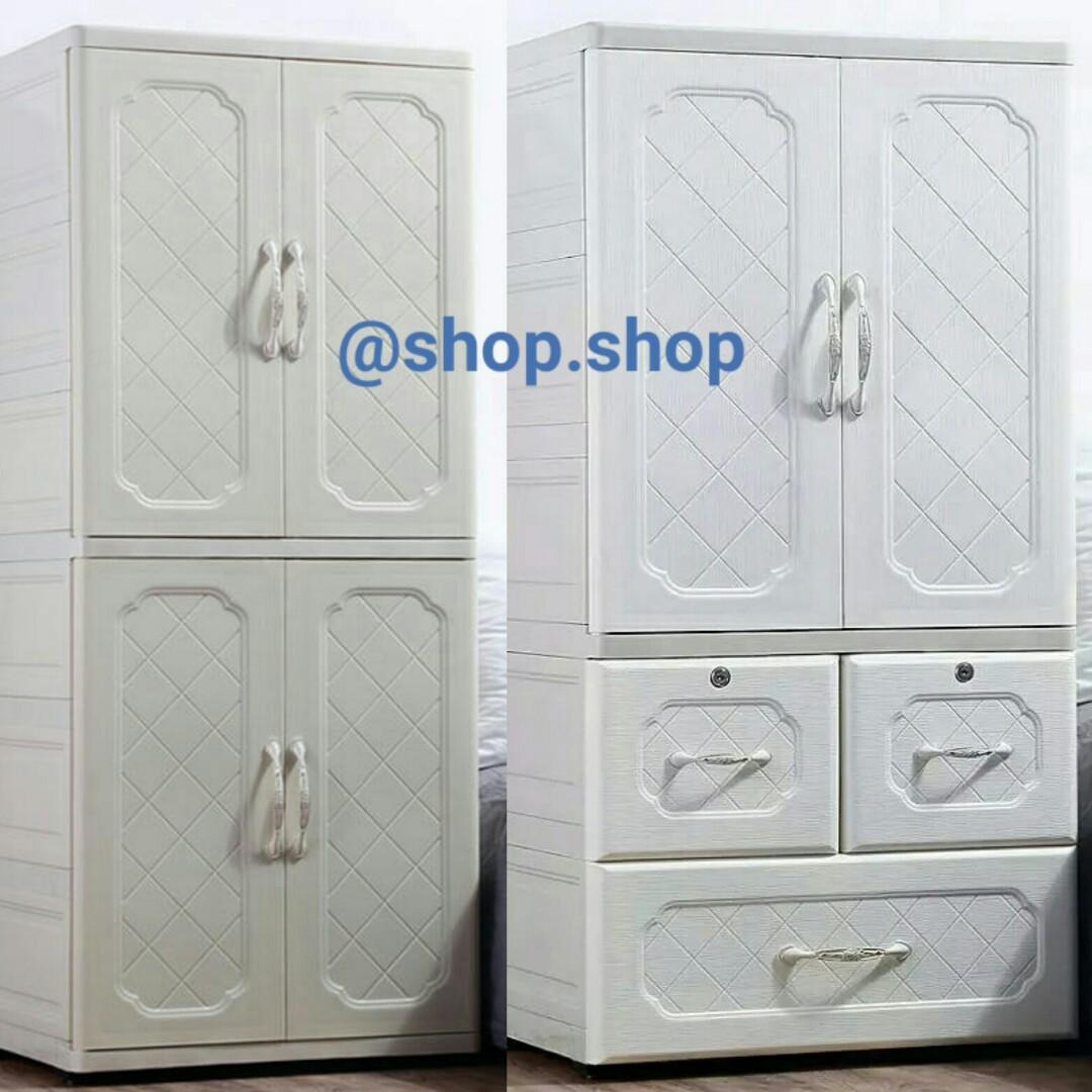 Free Delivery Off White Euro Style Storage Cabinet Drawer Furniture Shelves Drawers On Carousell