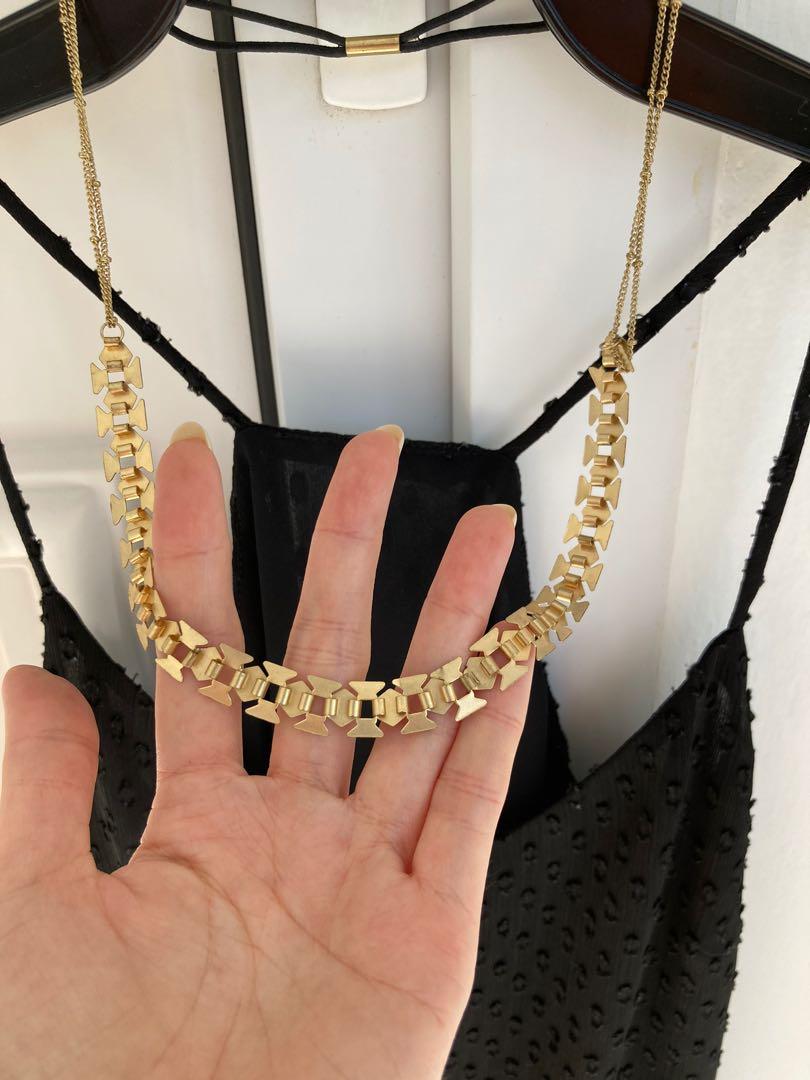 topshop gold chain bag